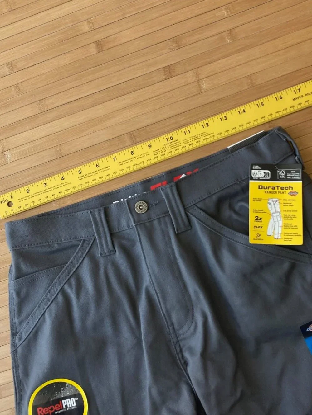 Dickies Duratech Flex Ranger Pants Relaxed Straight Fit Mens 30x32 Slate NWT